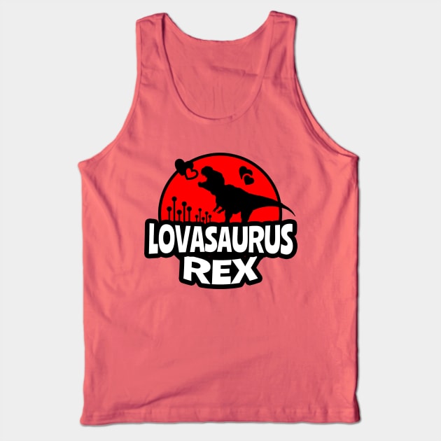 Lovasaurus Rex, Dinosaur, Cute Kid, Kid Valentines, Valentine's Day 2021, Dinosaurs Rex, Kid Dino Tank Top by NooHringShop